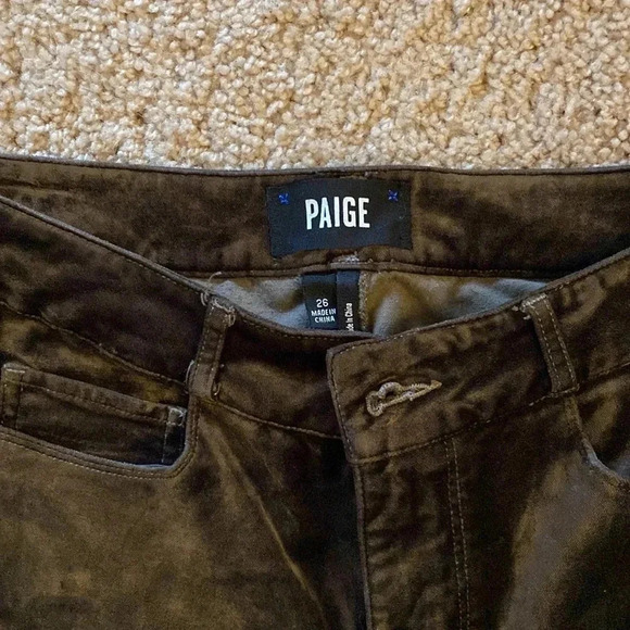 Paige Hoxton High-Rise Velvet Skinny Jeans - Picture 9 of 11